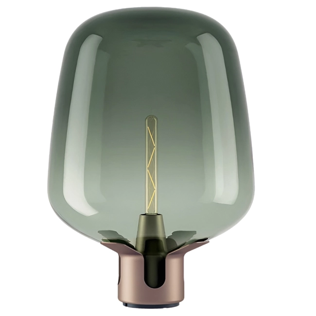 стеклянный светильник на стол