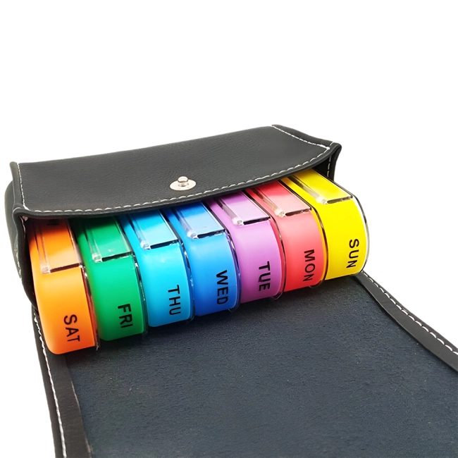 набір органайзерів для таблеток на 7 днів