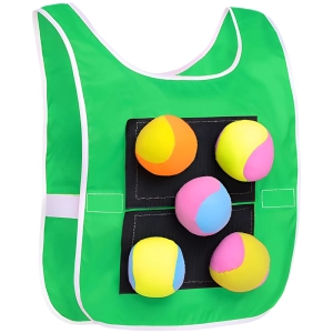 Набор для подвижных игр с жилетом и мячами набор для подвижных игр