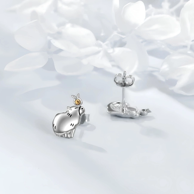 Сережки с капибарами