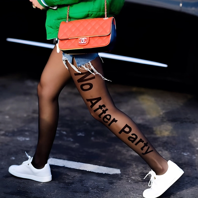 колготки со словами