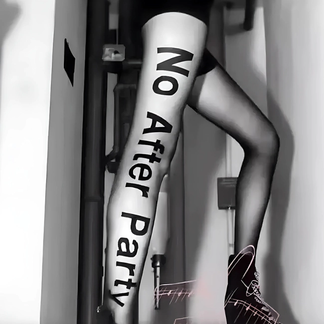 колготки с надписью