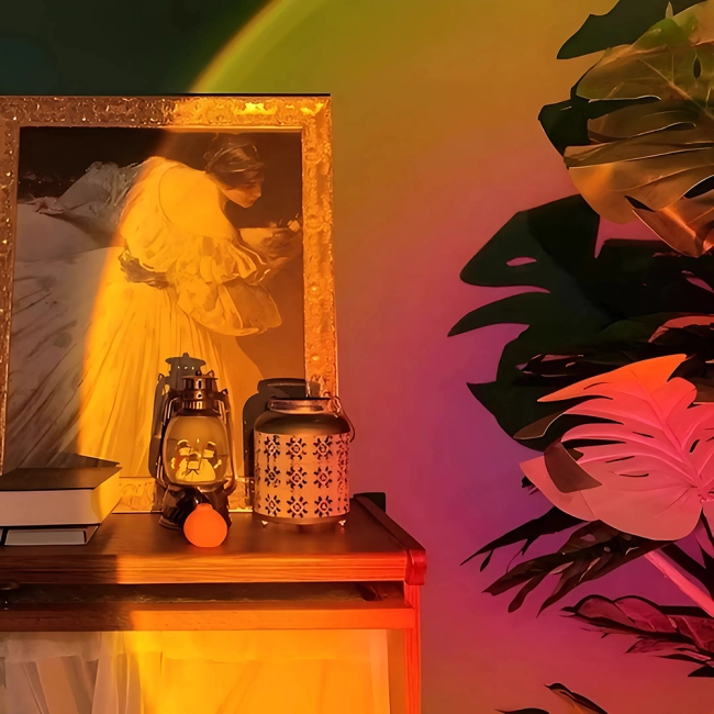 Лампа з ефектом заходу сонця