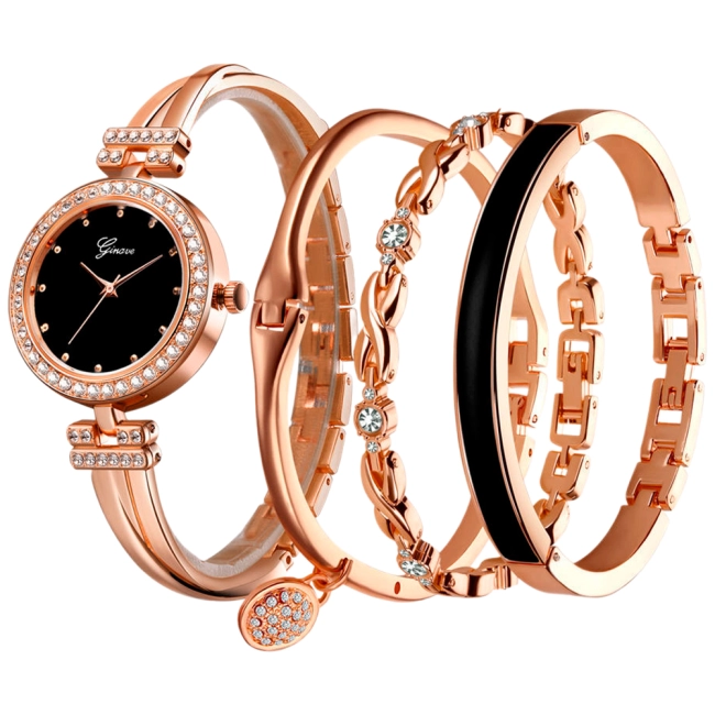 жіночий подарунковий набір годинник та браслети