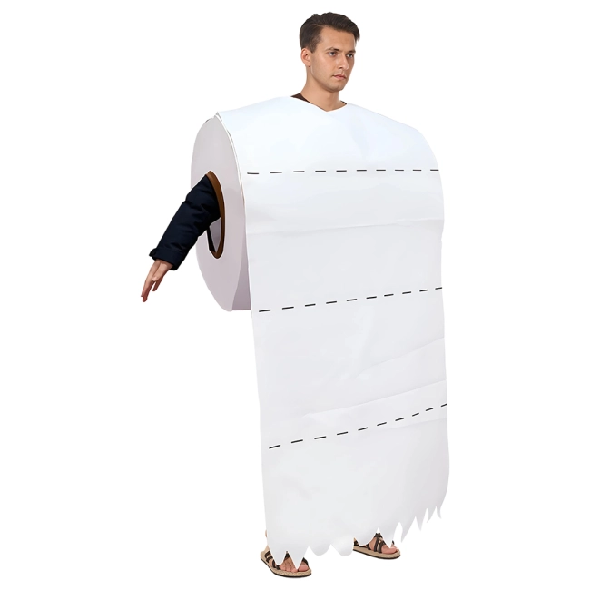 Костюм с туалетной бумагой