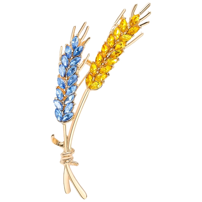 броша з колосками