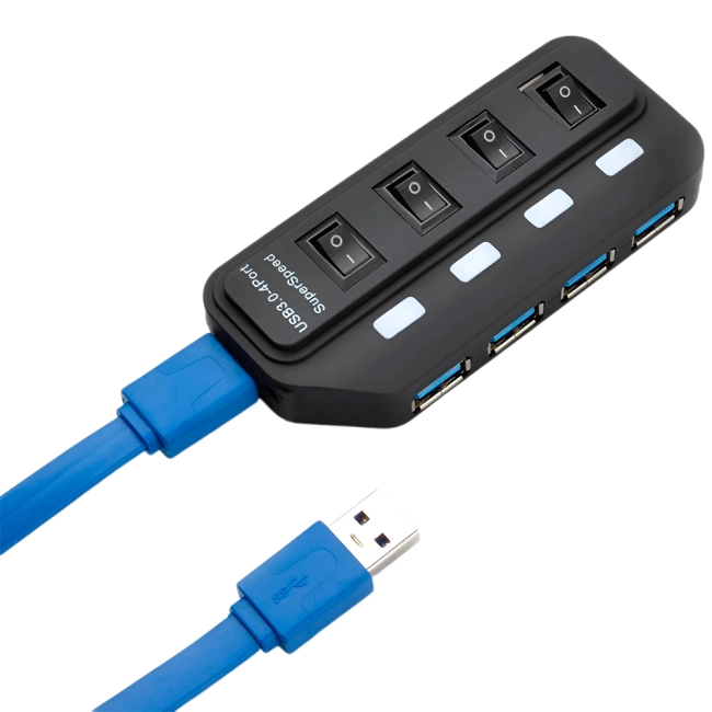 хаб usb  3.0 с выключателями
