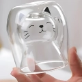 стакан с котиком