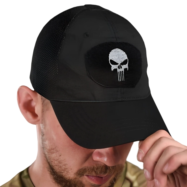 мужская бейсболка с черепом