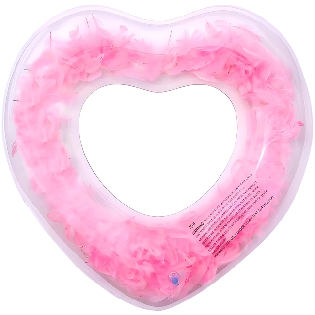 круг сердце с перьями