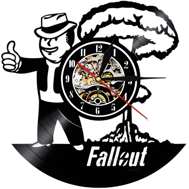 виниловые часы с подсветкой