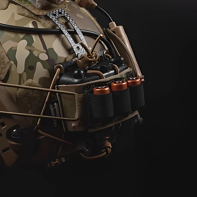 крепеж для аккумуляторов на шлем