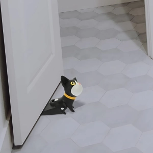 Ограничитель под дверь в виде кота Ограничитель под дверь