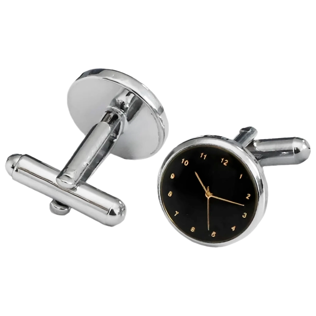 запонки с часами