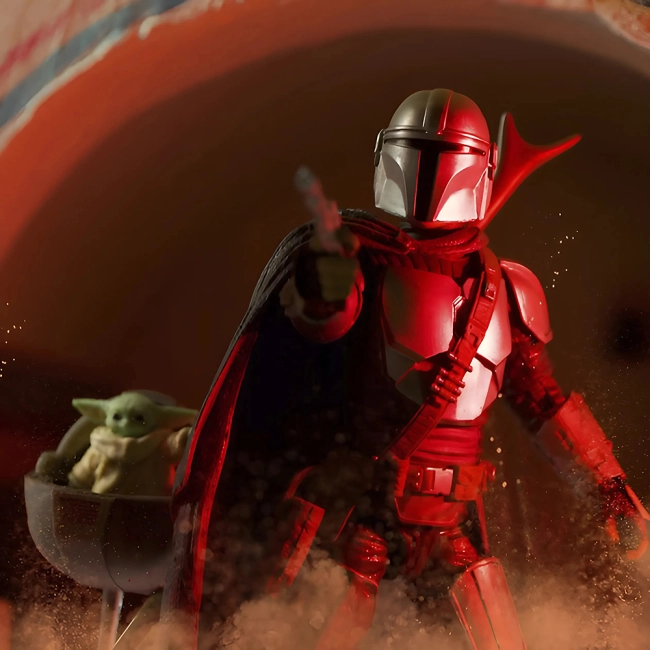 фигурка с Грогу и Мандалорецем