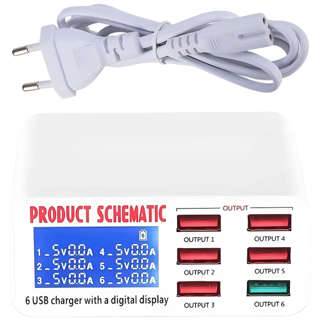 зарядные устройства на 6 портов