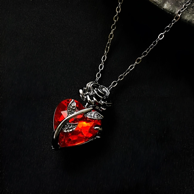 кулон сердечко на ланцюжку