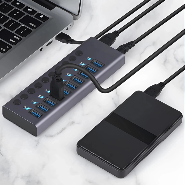 usb концентратор с независимым переключателем