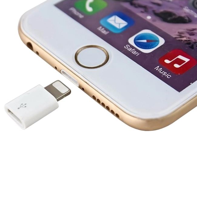 перехідник адаптер Micro USB - Lightning