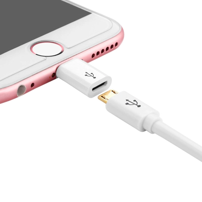 перехідник з мікро юсб на айфон 5