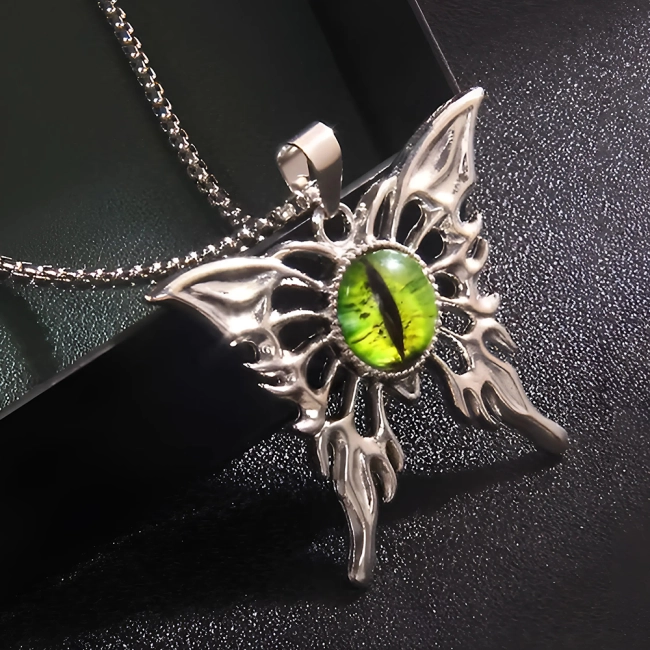 кулон бабочка на цепочке