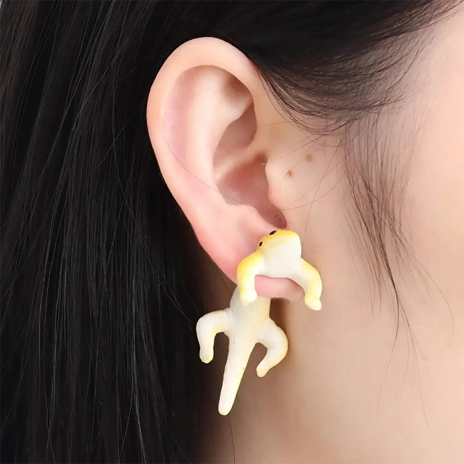 Сережки у вигляді ящірок