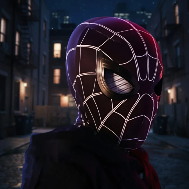 Купить маску человека паука с двигающимися глазами