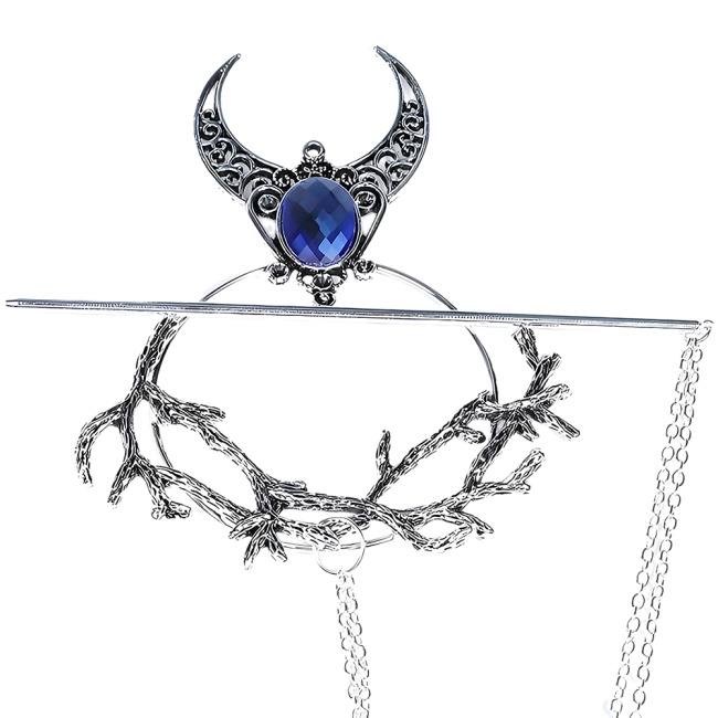 заколка полумесяц