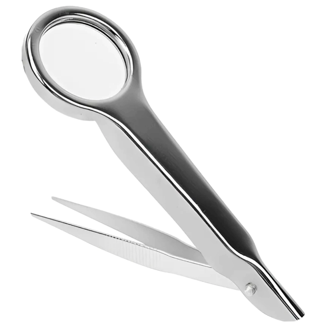 пінцет зі збільшувальним склом
