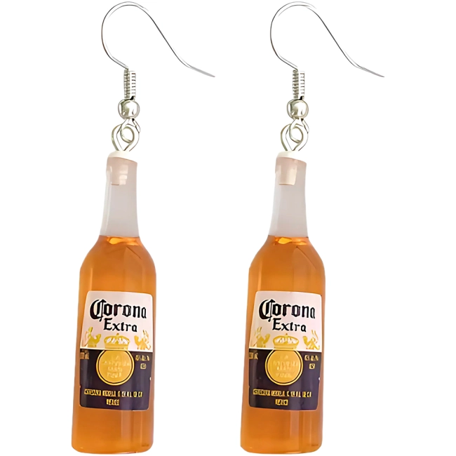 сережки с бутылками