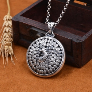 Подвеска Павлин на шею Подвеска павлин