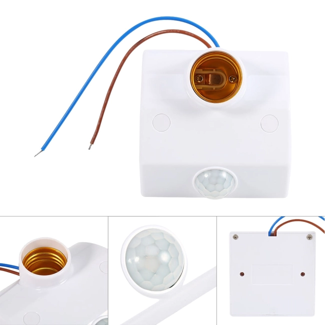 патрон для лампочки з датчиком руху