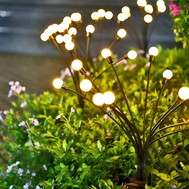 светильники на солнечной батарее в сад