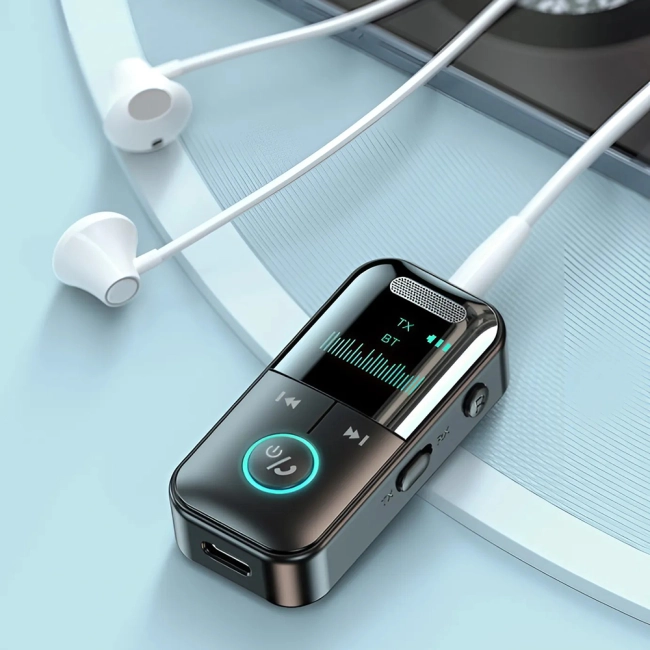 bluetooth-приемник-передатчик с цифровым дисплеем