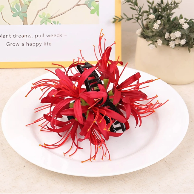 Крабик для волосся у вигляді квітки