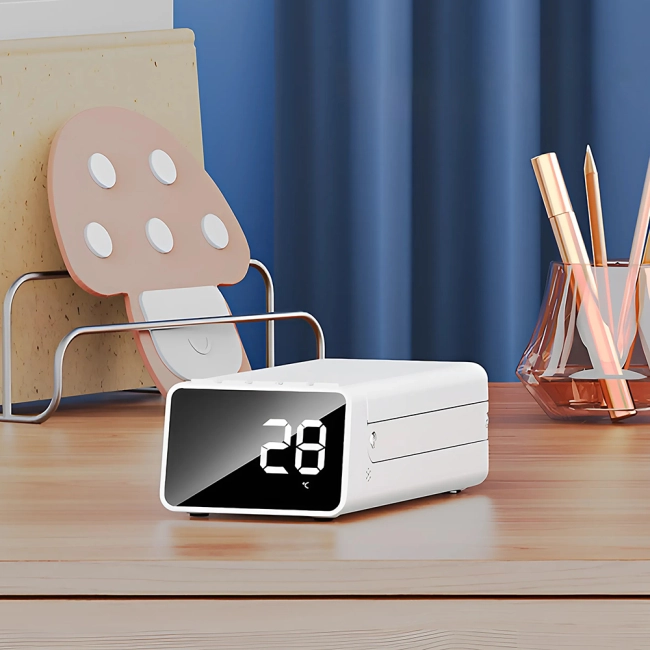 многофункциональная лампа-часы