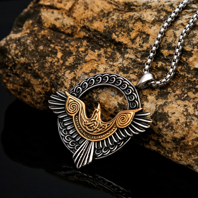 кулон ворон Одина
