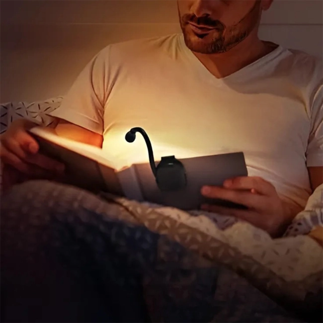 лампа с зажимом для книг