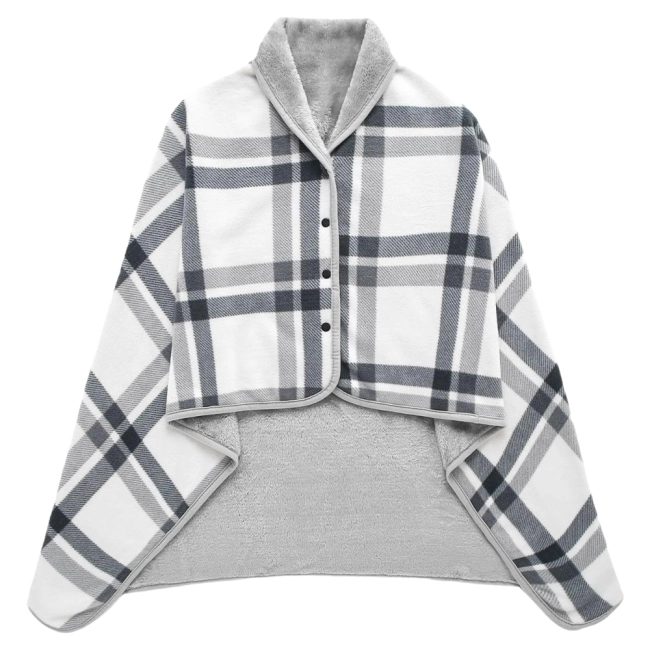 Флисовый плед-кофта