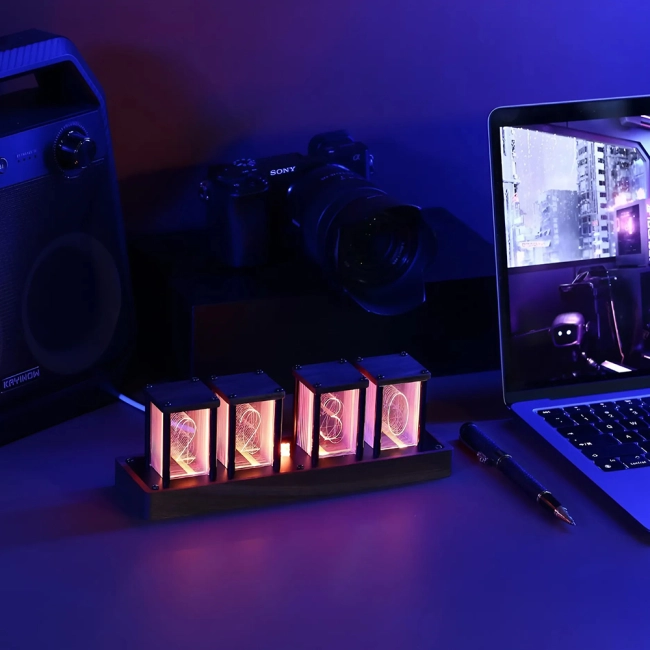 Настольные цифровые led часы