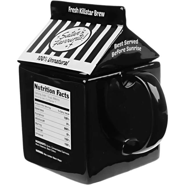 готическая кружка с крышкой