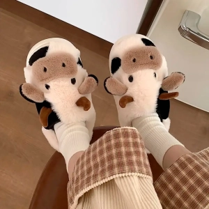 тапочки коровы