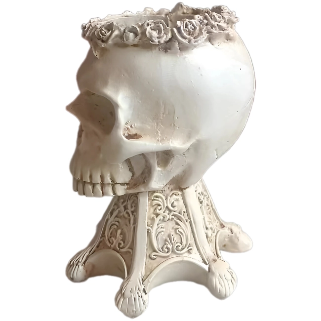 кашпо з черепом