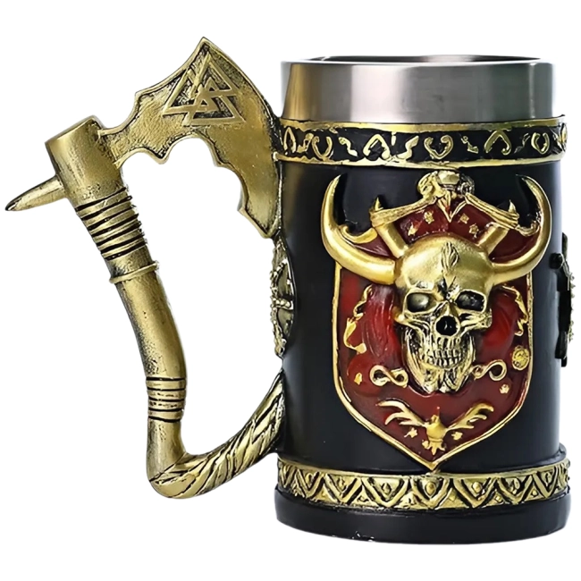 чашка с ручкой топором