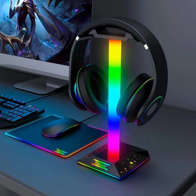 держатель с подсветкой для наушников