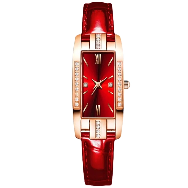 жіночий прямокутний годинник