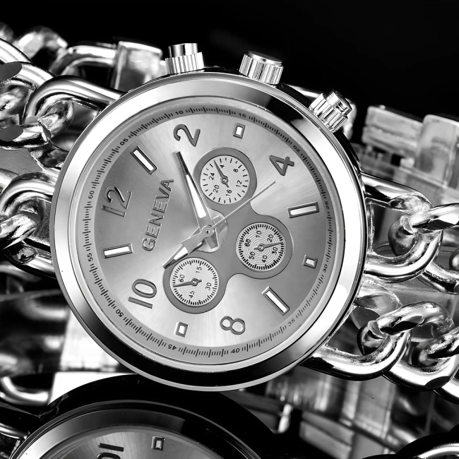 часы с ремешком-цепочкой