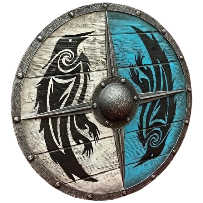 щит із птахами