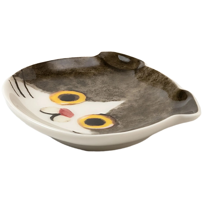 тарелки с котиком