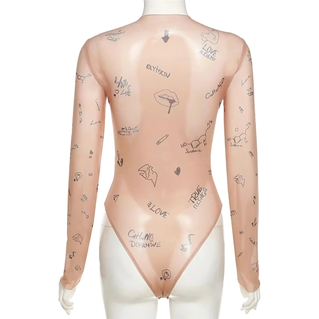 боді з імітацією татуювань